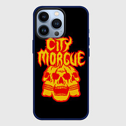Чехол для iPhone 13 Pro ZillaKami x SosMula City Morgue Черепа, цвет: 3D-тёмно-синий