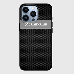 Чехол для iPhone 13 Pro Lexus соты, цвет: 3D-черный