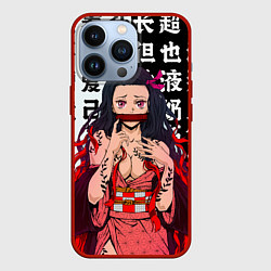Чехол для iPhone 13 Pro НЕЗУКО ТЯН, цвет: 3D-красный