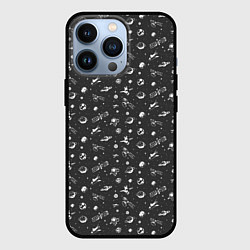 Чехол для iPhone 13 Pro SPACE, цвет: 3D-черный
