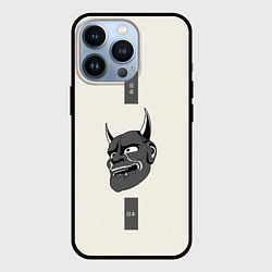 Чехол для iPhone 13 Pro Демон Oni, цвет: 3D-черный