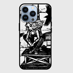 Чехол для iPhone 13 Pro Raven 2, цвет: 3D-черный