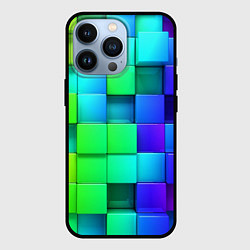 Чехол для iPhone 13 Pro Color geometrics pattern Vanguard, цвет: 3D-черный