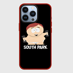 Чехол для iPhone 13 Pro Южный парк - Эрик с гантелями, цвет: 3D-красный