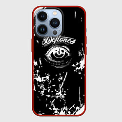 Чехол для iPhone 13 Pro Deftones - глаз, цвет: 3D-красный