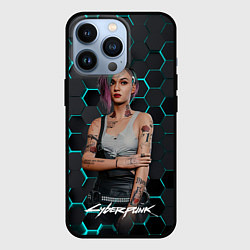 Чехол для iPhone 13 Pro Cyberpunk2077 Джуди, цвет: 3D-черный