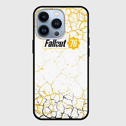 Чехол iPhone 13 Pro Fallout 76 Жёлтая выжженная пустошь