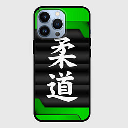Чехол для iPhone 13 Pro JUDO GREEN, цвет: 3D-черный