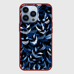 Чехол для iPhone 13 Pro Drain monsters, цвет: 3D-красный