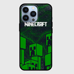 Чехол для iPhone 13 Pro Minecraft майнкрафт Зомби, цвет: 3D-черный