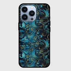 Чехол iPhone 13 Pro Blue Abstract Узоры