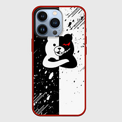 Чехол для iPhone 13 Pro Monokuma брызги, цвет: 3D-красный