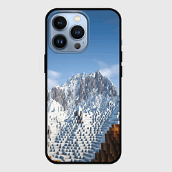 Чехол для iPhone 13 Pro Minecraft Mountains Video game, цвет: 3D-черный