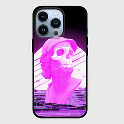 Чехол для iPhone 13 Pro Vaporwave Skull Психоделика, цвет: 3D-черный