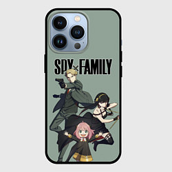Чехол для iPhone 13 Pro Spy x Family Семья шпиона, цвет: 3D-черный