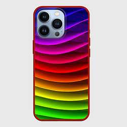 Чехол iPhone 13 Pro Color line neon pattern Abstraction Summer 2023