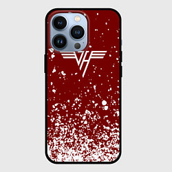 Чехол для iPhone 13 Pro Van Halen Logo Ван Хален белые брызги, цвет: 3D-черный