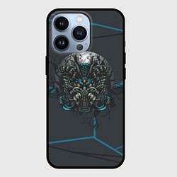 Чехол для iPhone 13 Pro Голова монстра в противогазе, цвет: 3D-черный
