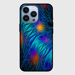 Чехол для iPhone 13 Pro Neon pattern Неоновый паттерн, цвет: 3D-черный