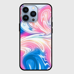 Чехол для iPhone 13 Pro Абстрактный цветной паттерн Волны Abstract Color P, цвет: 3D-черный