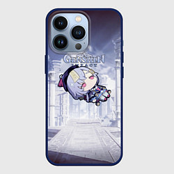 Чехол для iPhone 13 Pro Genshin Impact - Qiqi, цвет: 3D-тёмно-синий
