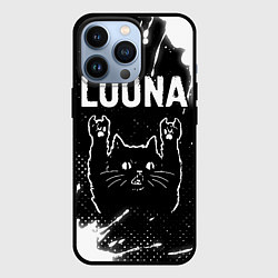 Чехол iPhone 13 Pro Группа Louna и Рок Кот