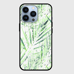 Чехол iPhone 13 Pro Листья Пальмы Нарисованные Маслом