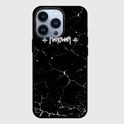 Чехол для iPhone 13 Pro Manowar трещины, цвет: 3D-черный