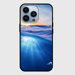 Чехол для iPhone 13 Pro Грань между небом и водой, цвет: 3D-черный