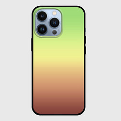 Чехол для iPhone 13 Pro Градиент Фисташки Gradient, цвет: 3D-черный