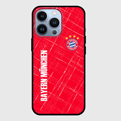 Чехол для iPhone 13 Pro Bayern munchen Абстрактно выцарапанный фон, цвет: 3D-черный