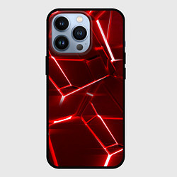Чехол для iPhone 13 Pro Red fault, цвет: 3D-черный