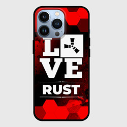Чехол для iPhone 13 Pro Rust Love Классика, цвет: 3D-черный