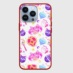 Чехол для iPhone 13 Pro Сейлор Мун Sailor Moon, цвет: 3D-красный