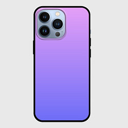 Чехол для iPhone 13 Pro PINK-PURPLE GRADIENT ГРАДИЕНТ РОЗОВО-ФИОЛЕТОВЫЙ, цвет: 3D-черный