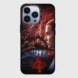 Чехол для iPhone 13 Pro Vecna vs Eleven Stranger Things 4, цвет: 3D-черный