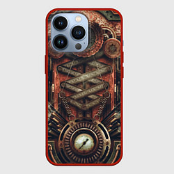 Чехол iPhone 13 Pro Mechanical device in Steampunk Retro style