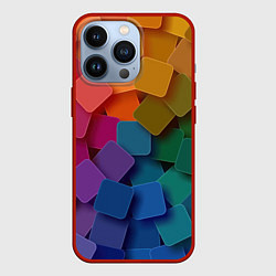 Чехол для iPhone 13 Pro Яркий щит, цвет: 3D-красный