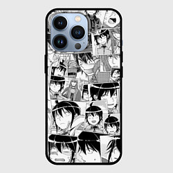 Чехол для iPhone 13 Pro Tsuki ga Michibiku Isekai Douchuu pattern, цвет: 3D-черный