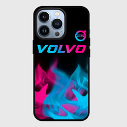 Чехол для iPhone 13 Pro Volvo Neon Gradient, цвет: 3D-черный