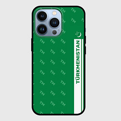 Чехол для iPhone 13 Pro Turkmenistan TM Турменистан, цвет: 3D-черный