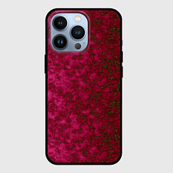 Чехол iPhone 13 Pro Мраморная красная текстура камня red marble