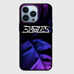 Чехол iPhone 13 Pro Eagles Neon Monstera