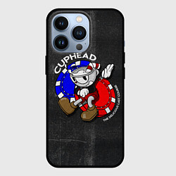 Чехол для iPhone 13 Pro Персонаж Cuphead, цвет: 3D-черный