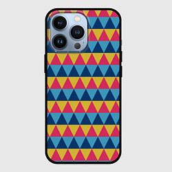 Чехол iPhone 13 Pro Калейдоскоп - цветные треугольники