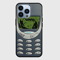 Чехол для iPhone 13 Pro Кнопочный телефон Ахегао, цвет: 3D-черный
