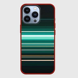 Чехол для iPhone 13 Pro Градиент фейерверк, цвет: 3D-красный