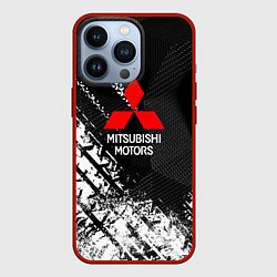 Чехол для iPhone 13 Pro Mitsubishi - След протектора, цвет: 3D-красный