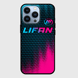 Чехол для iPhone 13 Pro Lifan Auto Neon Gradient, цвет: 3D-черный