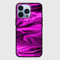 Чехол для iPhone 13 Pro Розово-пурпурный закат, цвет: 3D-черный